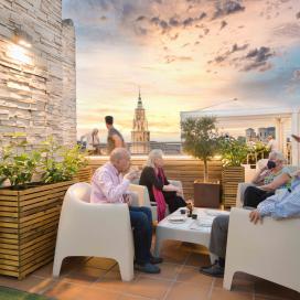 The terrace with the most spectacular views of the city